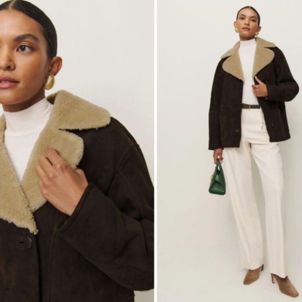 NWT reformation veda luca suede jacket